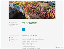 Tablet Screenshot of boy-eats-world.com